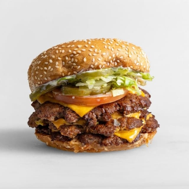 Triple W/ Cheese Burger.